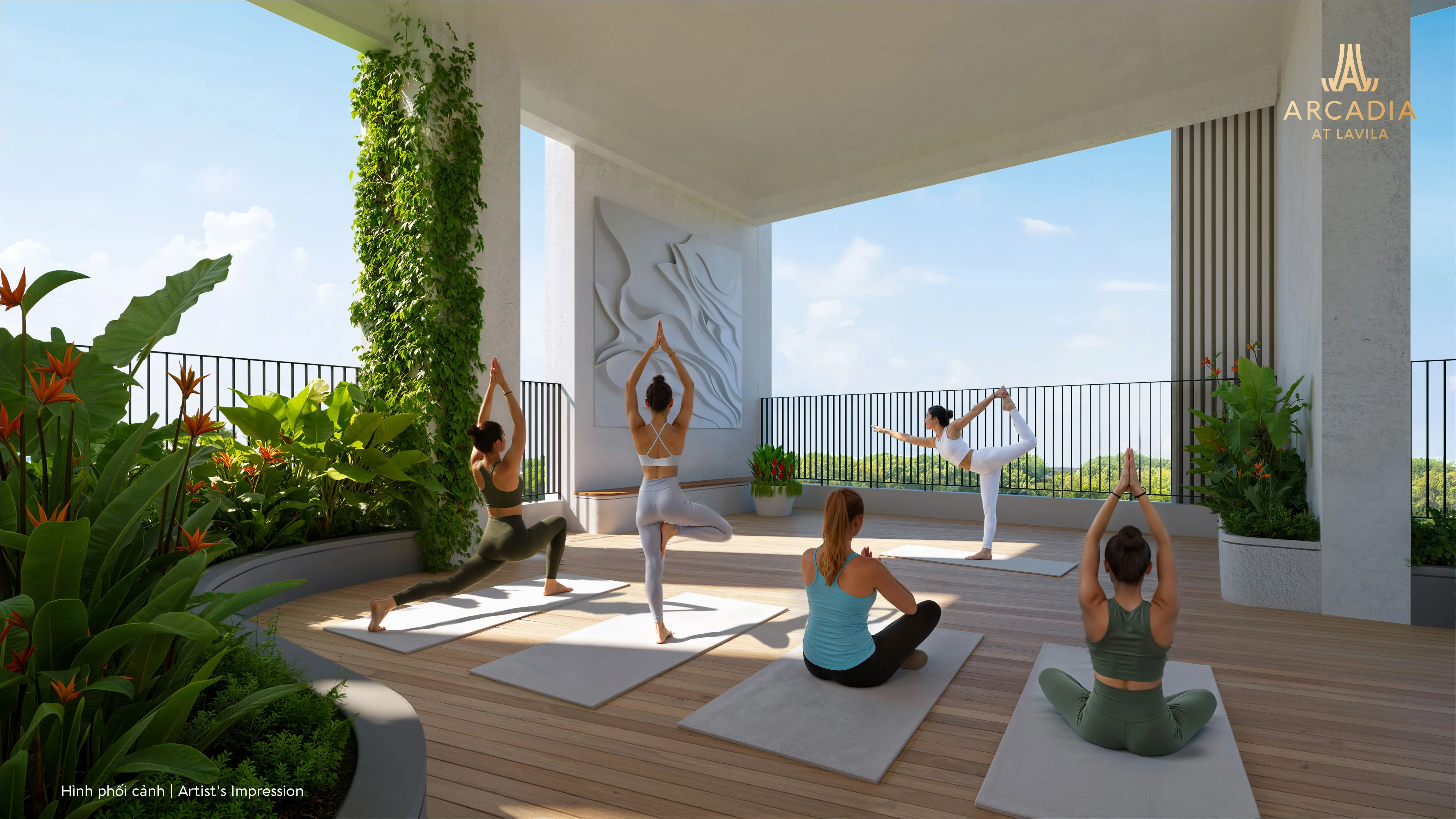 Phòng Gym và Yoga hiện đại tại Arcadia at Lavila